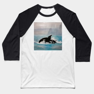 Orca Strait Series V- Duet - Salish Sea Baseball T-Shirt